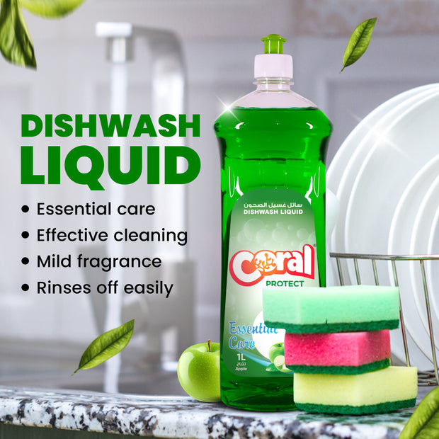 Premium Diswash Liquid - 1 Litre, Apple