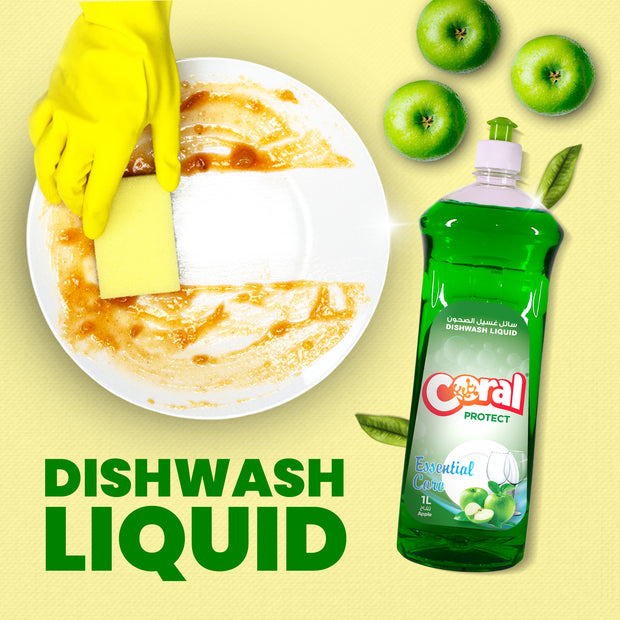 Premium Diswash Liquid - 1 Litre, Apple