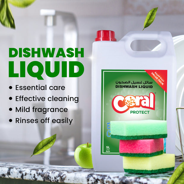 Essential Dishwash Liquid - 5 Litre, Apple
