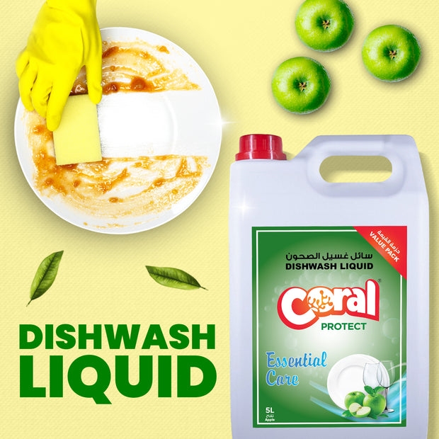 Essential Dishwash Liquid - 5 Litre, Apple