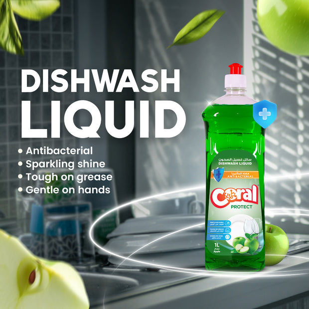 Premium Diswash Liquid - 1 Litre, Apple