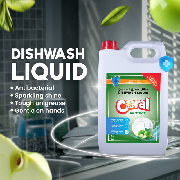 Premium Diswash Liquid - 5 Litre, Apple