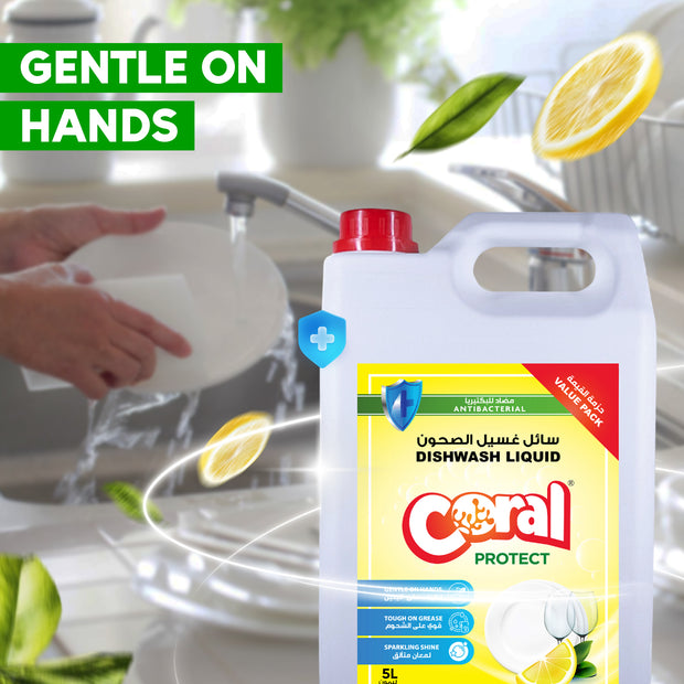 Premium Diswash Liquid - 5 Litre, Lemon